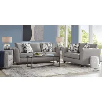 Marisol Bay Dark Gray 7 Pc Living Room with Sleeper Sofa