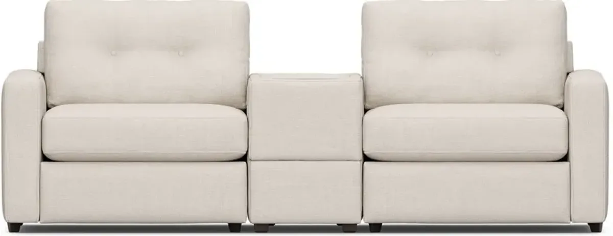 Off-White 3 Pc ModularOne with Media Console