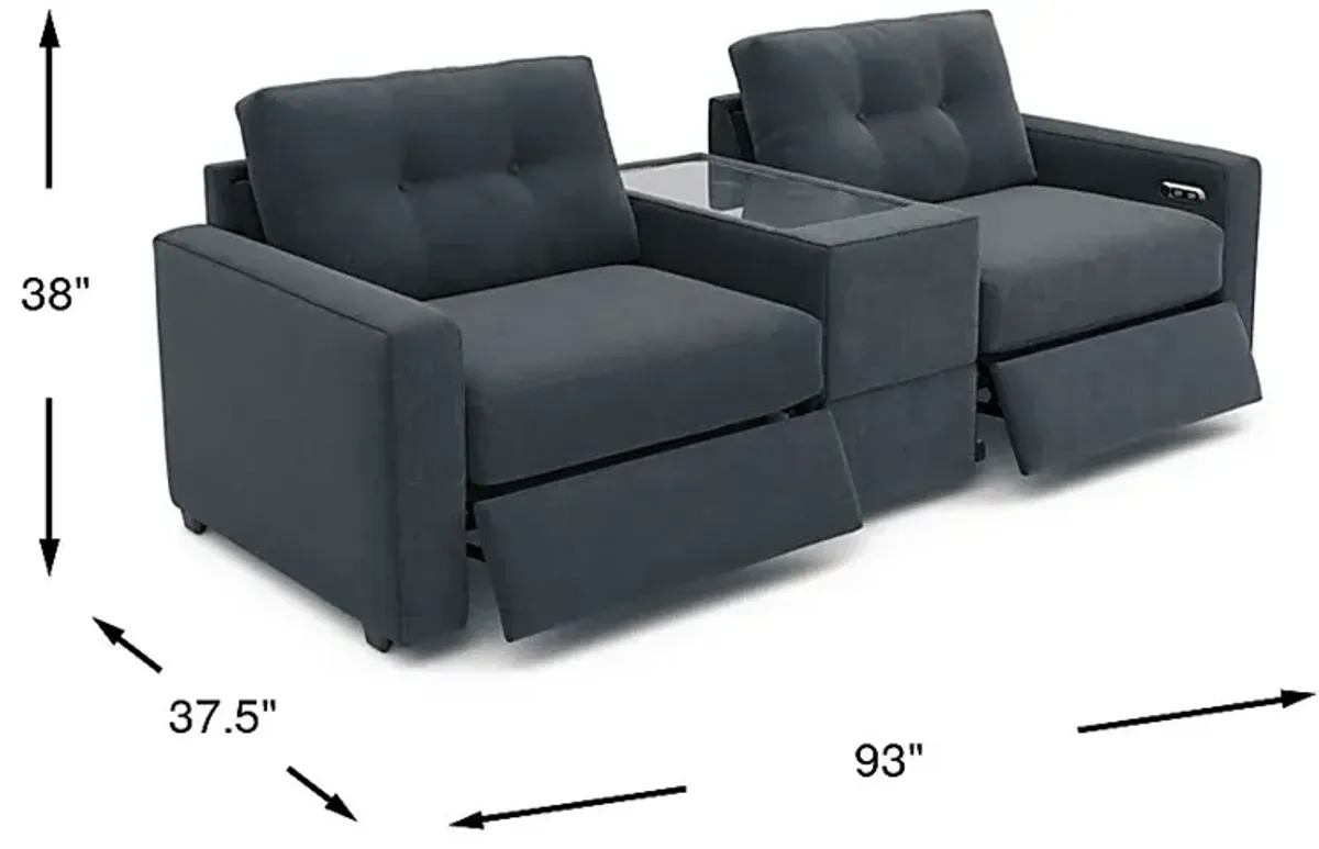 Indigo 3 Pc Power Reclining ModularOne