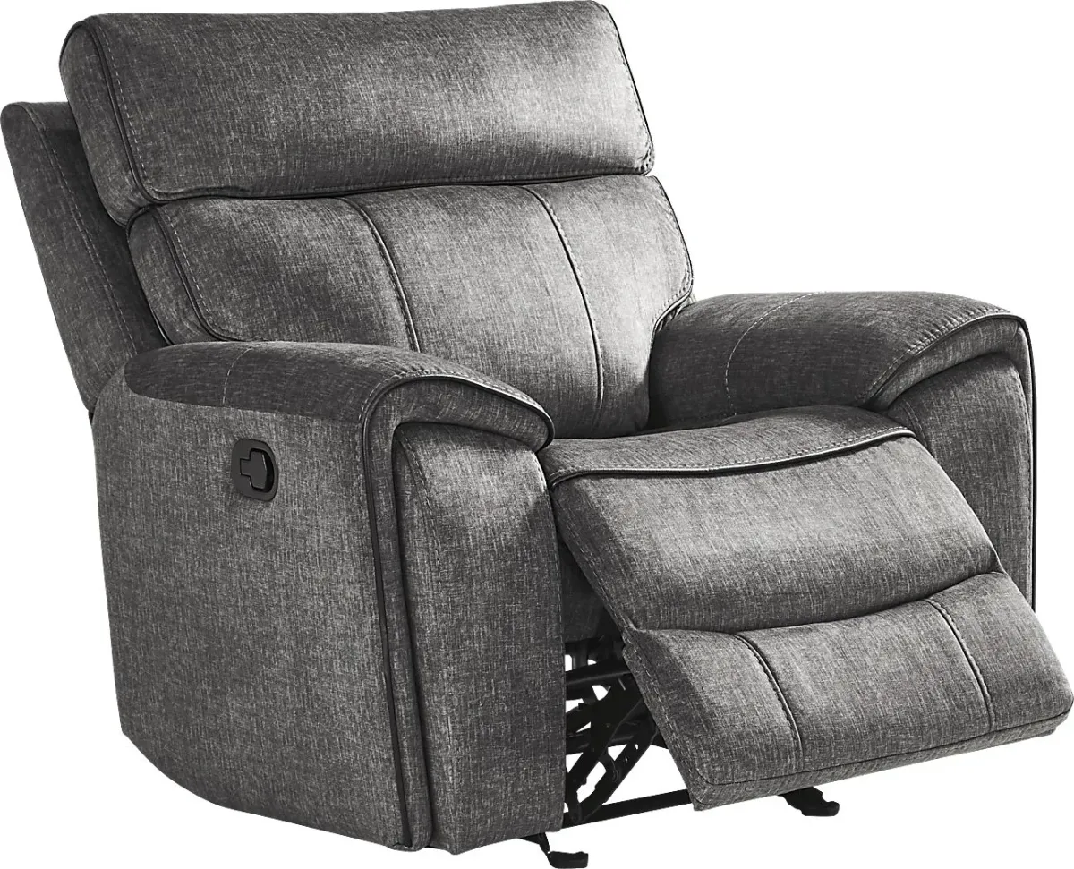 Bradshaw Place Dark Gray Glider Recliner