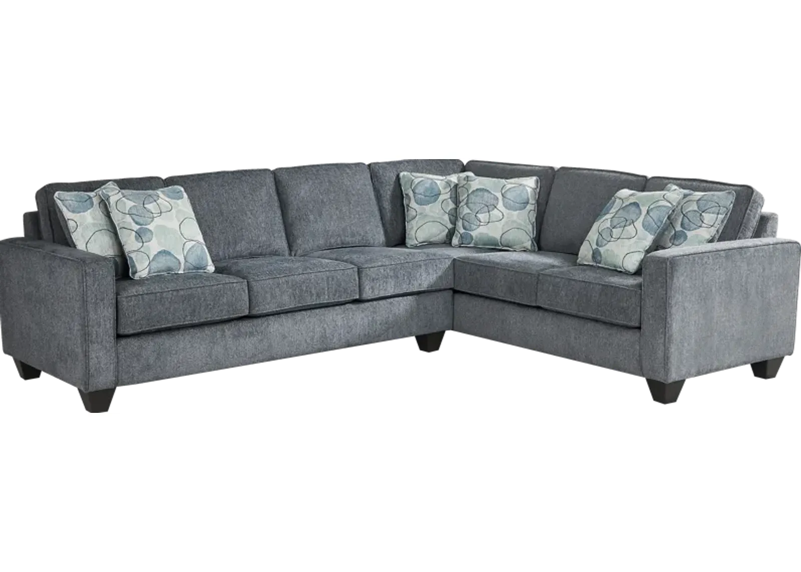 Alanis Bay Blue 2 Pc Sectional