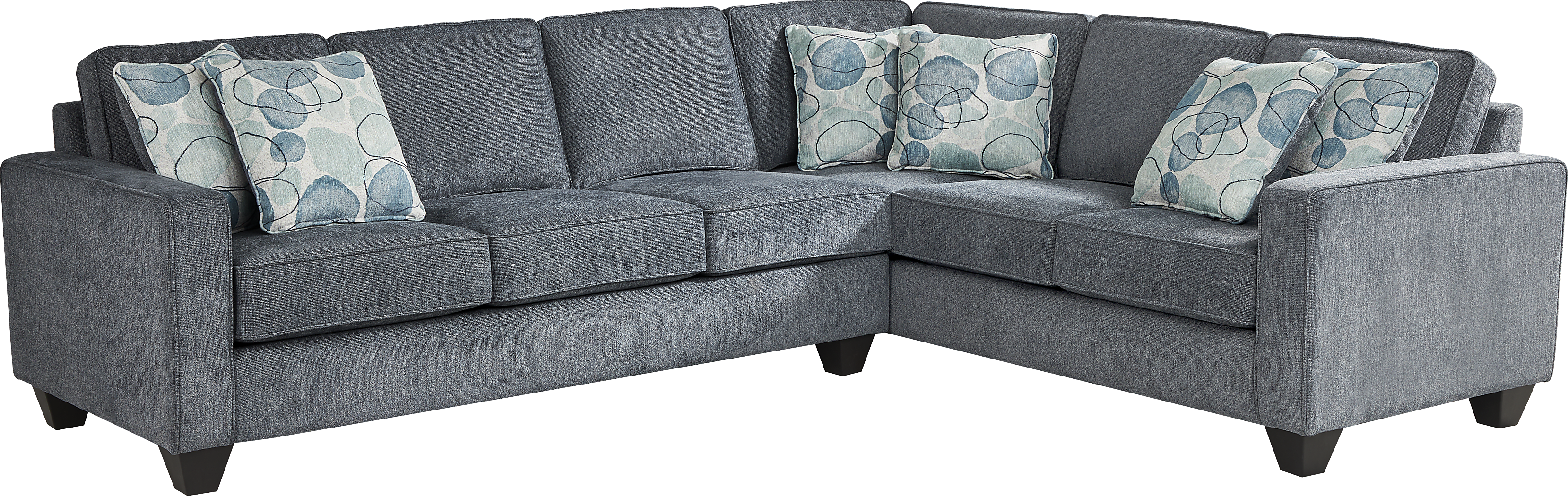 Alanis Bay Blue 2 Pc Sectional