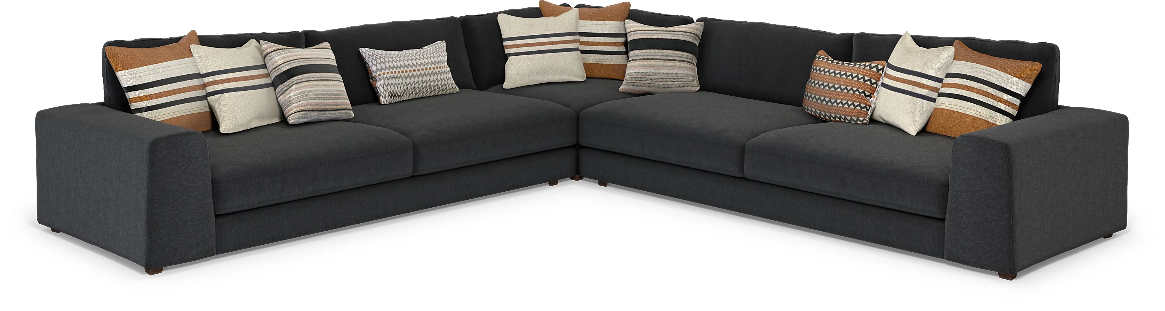 Aberlin Court Beige 3 Pc Sectional