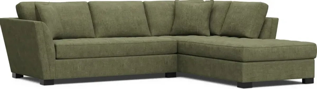 Calvin Heights Avocado Chenille 2 Pc Sectional