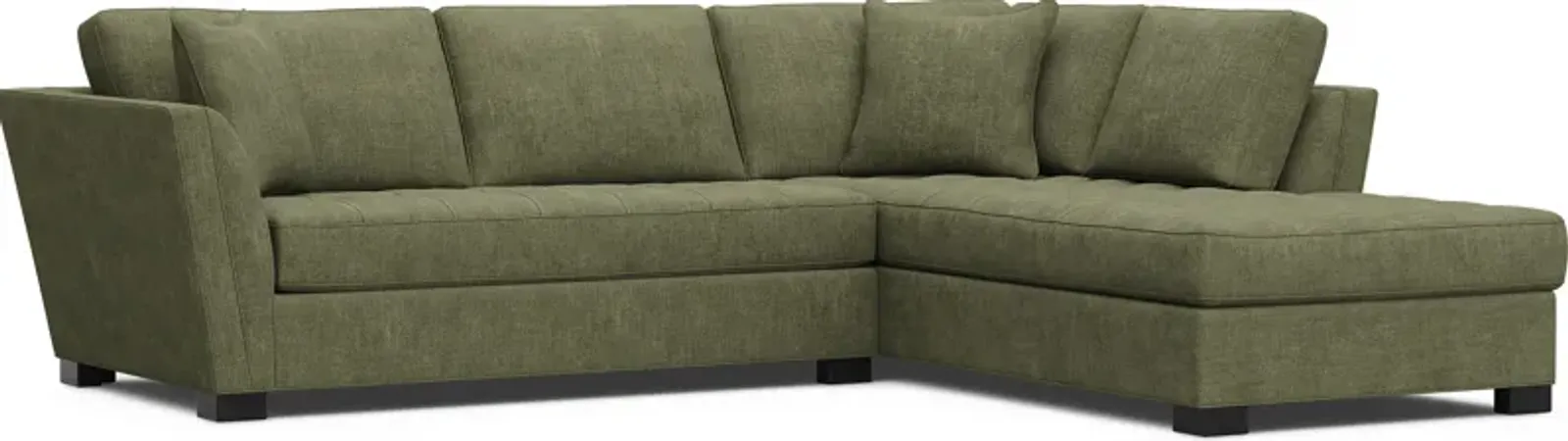 Calvin Heights Avocado Chenille 2 Pc Sectional