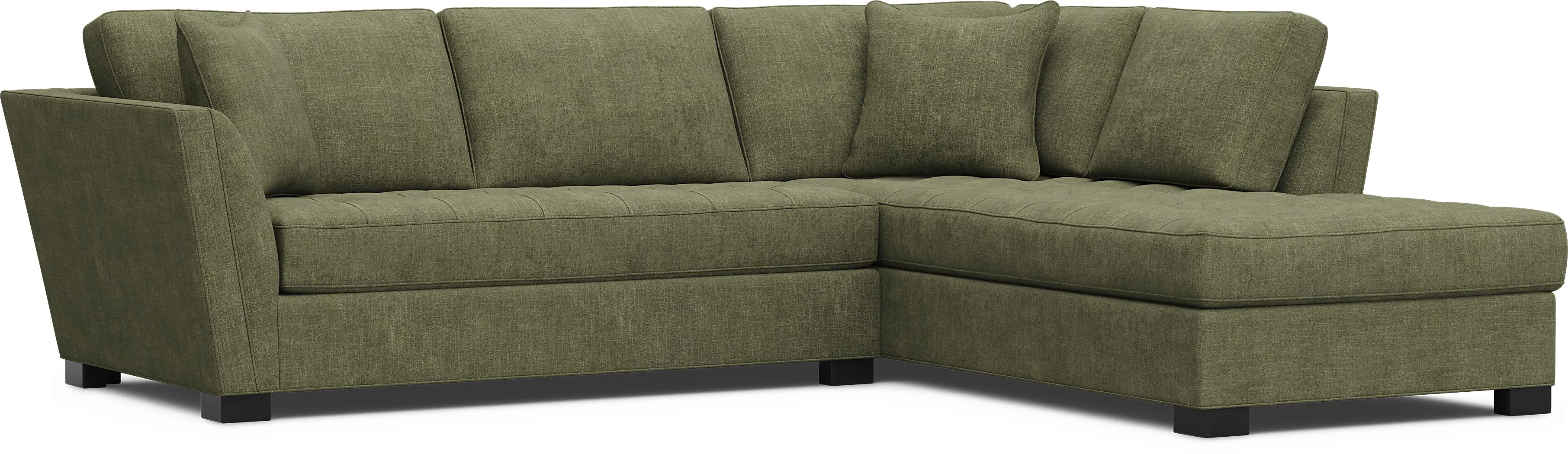 Calvin Heights Avocado Chenille 2 Pc Sectional