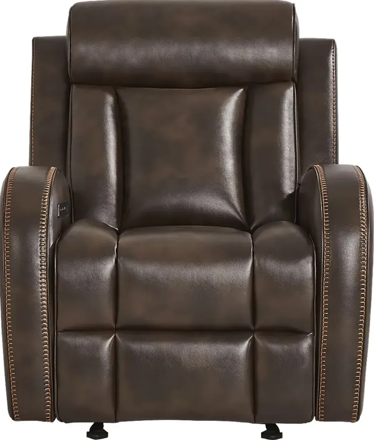 Copperfield Brown Dual Power Recliner