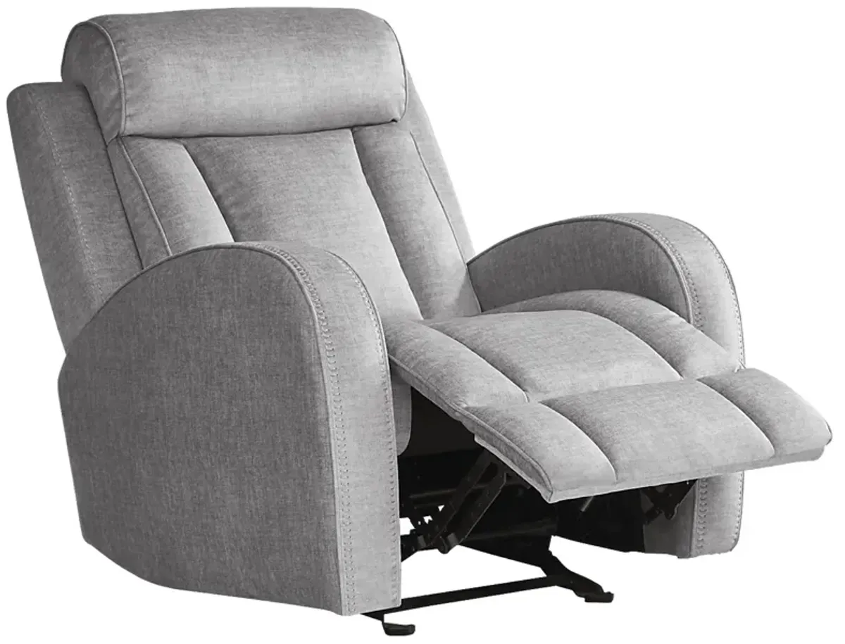 Copperfield Gray Dual Power Recliner