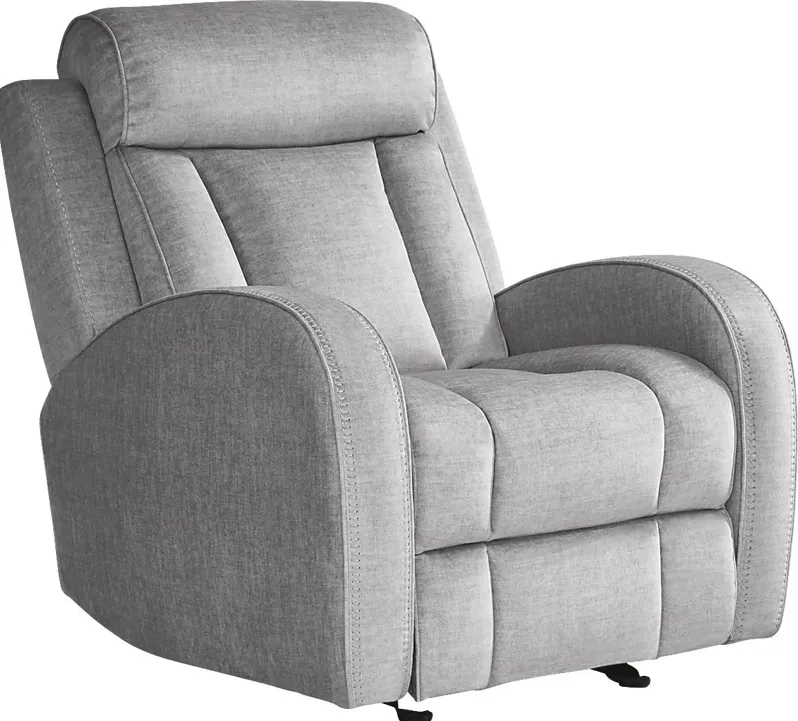 Copperfield Gray Dual Power Recliner