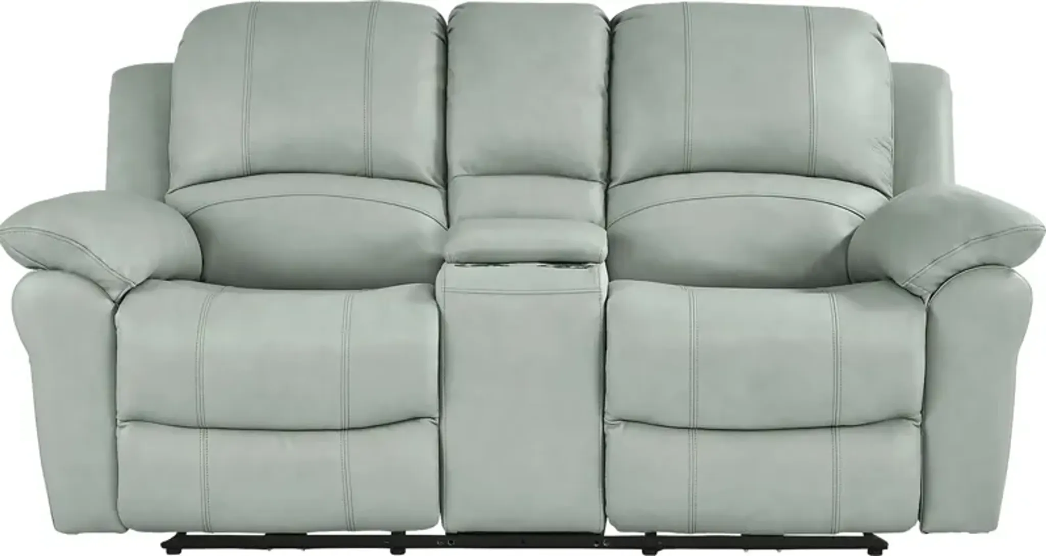 Vercelli Way Aqua Leather 2 Pc Power Reclining Living Room | Furniture.com