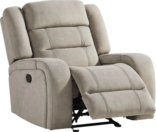 McKinley Beige Glider Recliner
