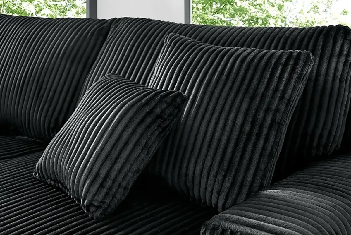 Lexford Park Black 5 Pc Sectional