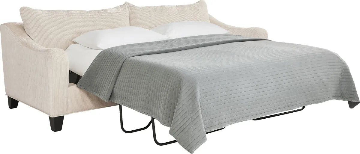 Cambria Ivory Gel Foam Sleeper Sofa