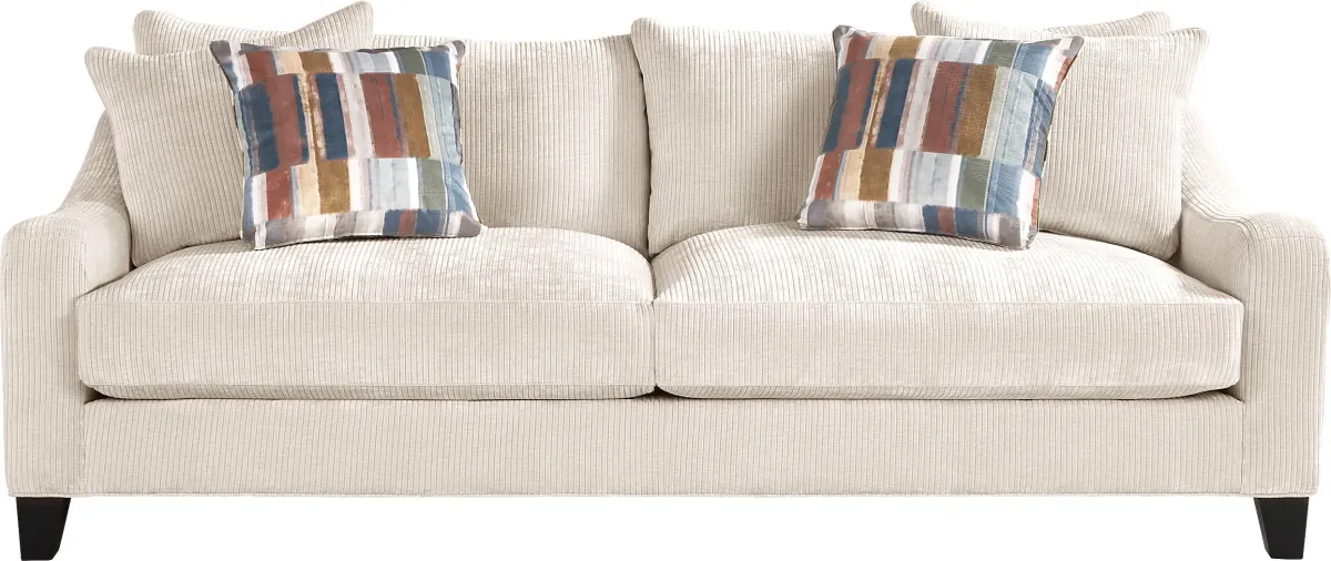 Cambria Ivory Gel Foam Sleeper Sofa