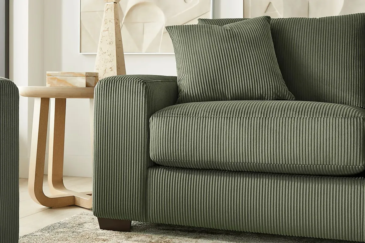 The Challenge Green 2 Pc Sectional