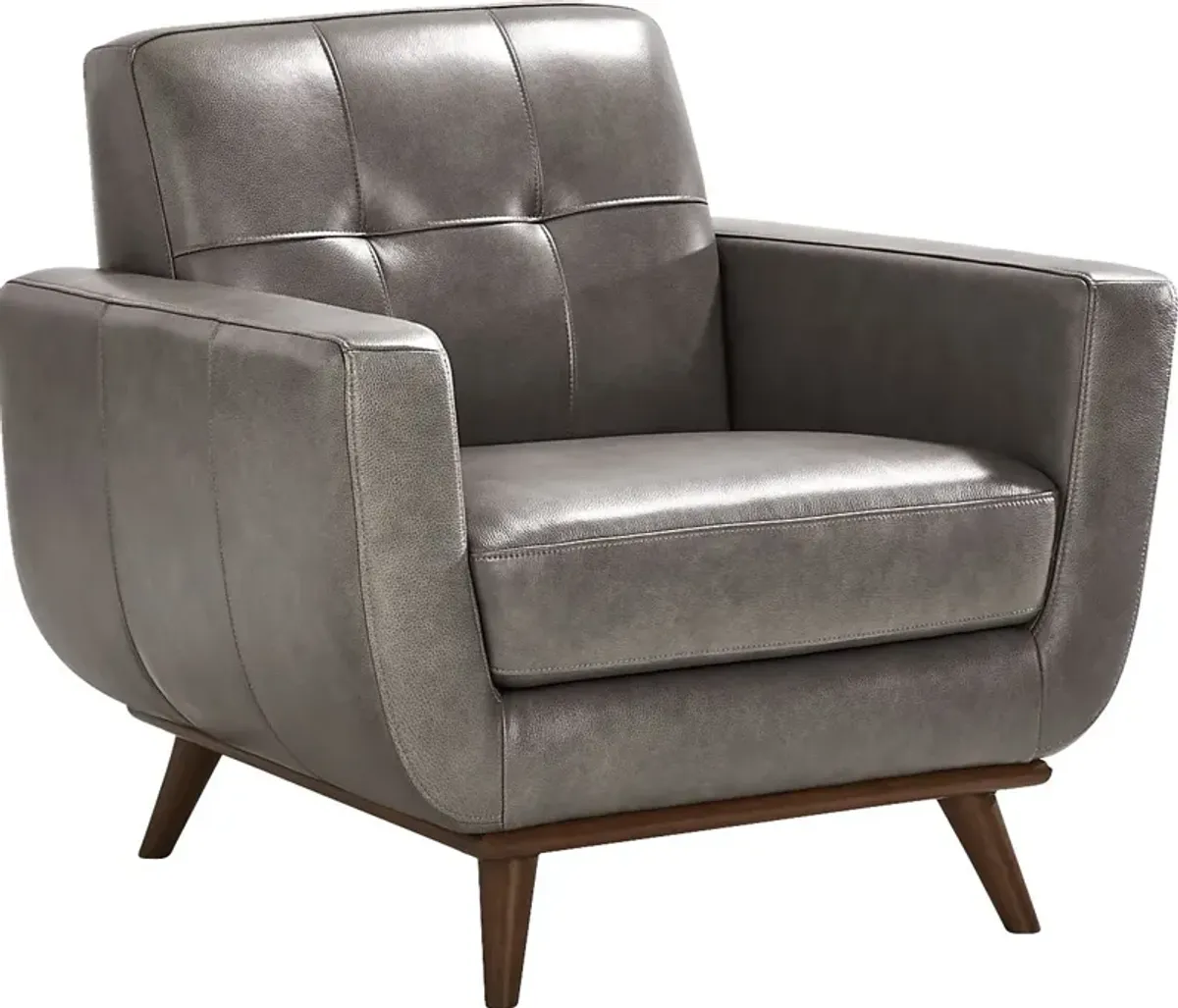 Greyson Gray Leather 6 Pc Living Room