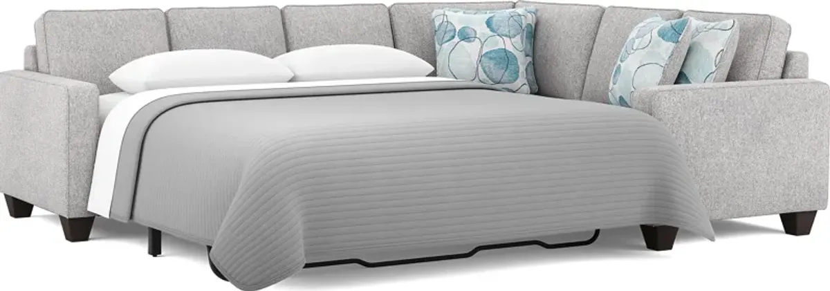 Alanis Bay Gray 2 Pc Sleeper Sectional
