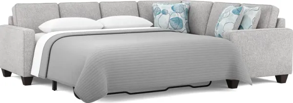Alanis Bay Gray 2 Pc Sleeper Sectional
