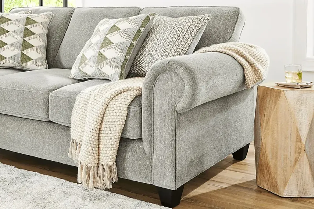 Hathaway Bluestone 7 Pc Living Room with Gel Foam Sleeper Sofa