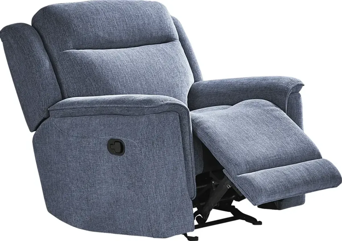 Kamden Place Cobalt Recliner