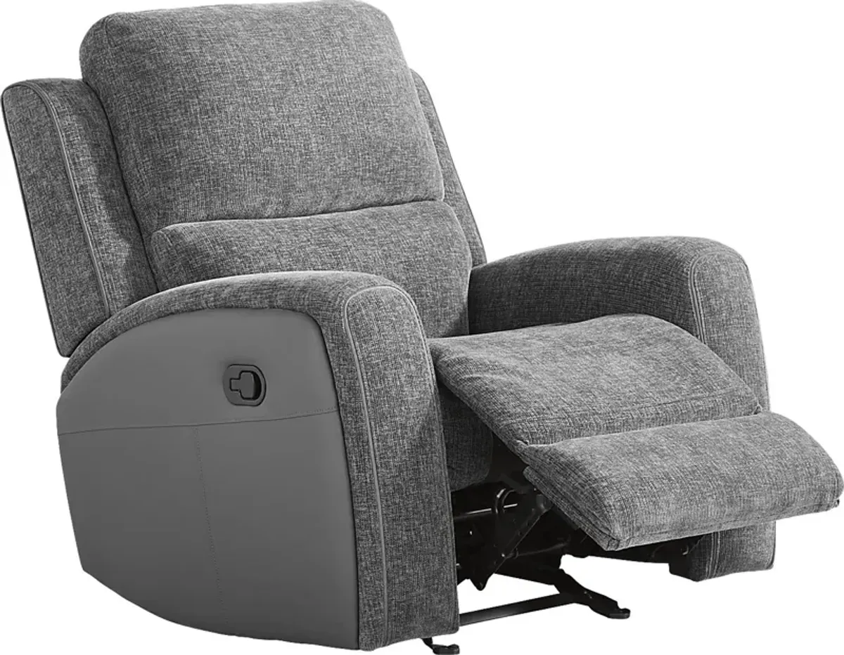 Harrison Charcoal Glider Recliner