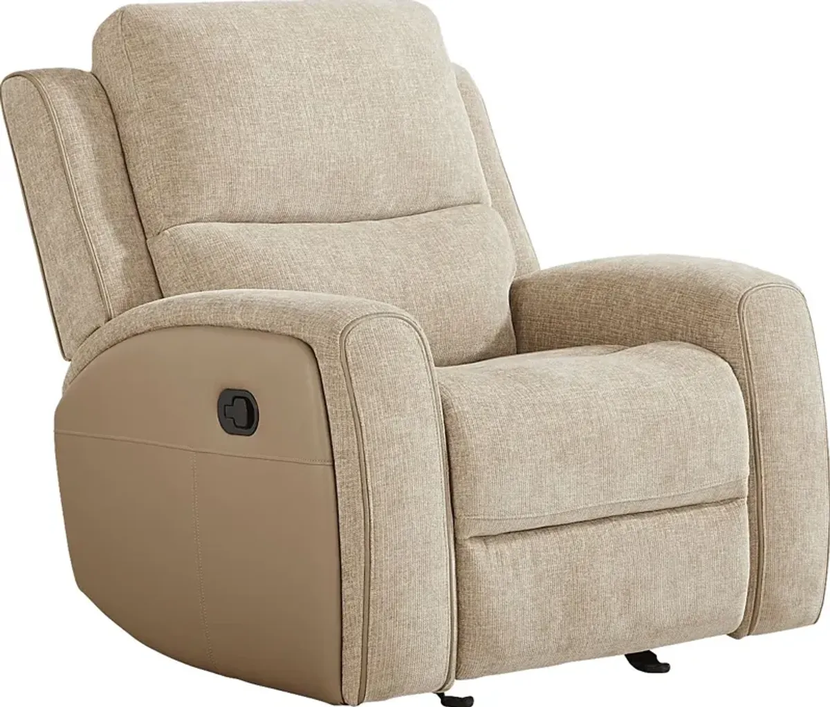 Harrison Beige Glider Recliner