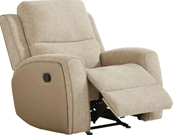 Harrison Beige Glider Recliner