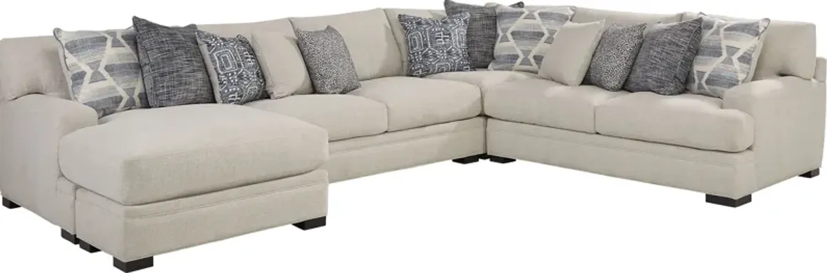 Bedford Park Ivory 5 Pc Sectional Living Room