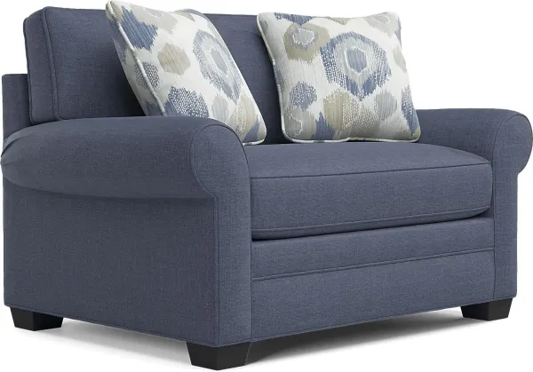 Bellingham Sapphire Textured Chenille Gel Foam Sleeper Chair
