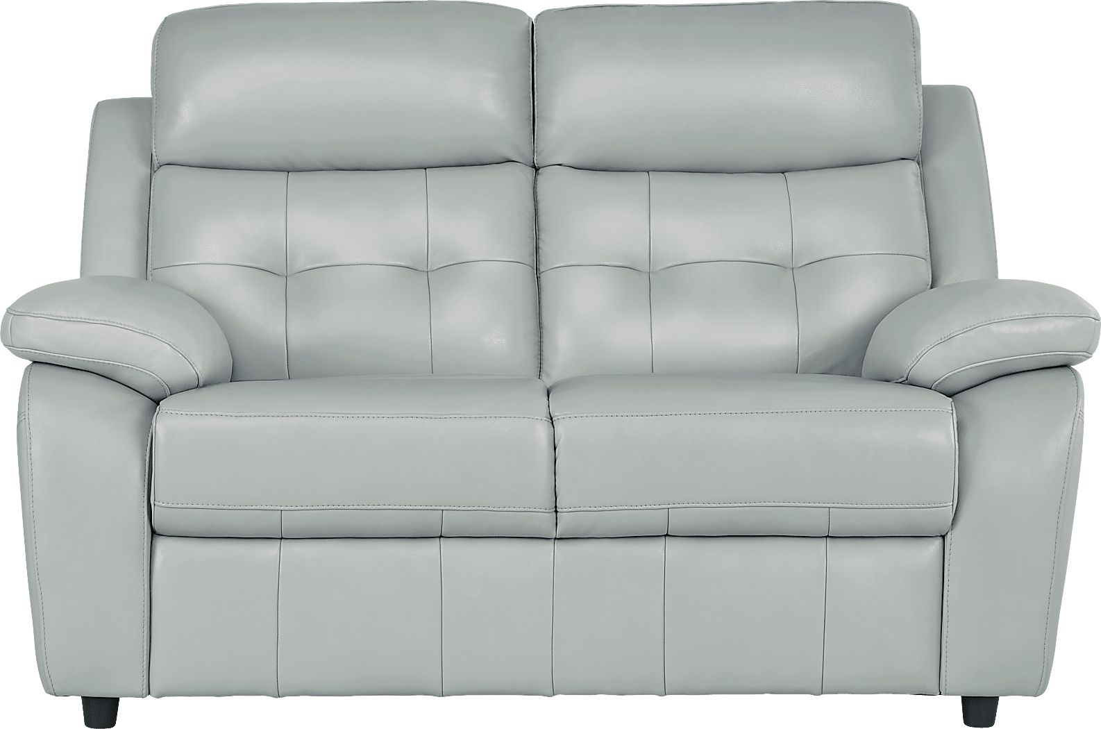 Antonin Aqua Leather 3 Pc Living Room with Reclining Sofa