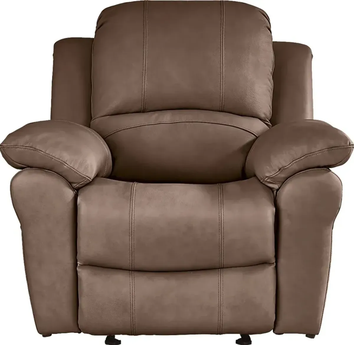 Vercelli Way Brown Leather 6 Pc Living Room with Reclining Sofa