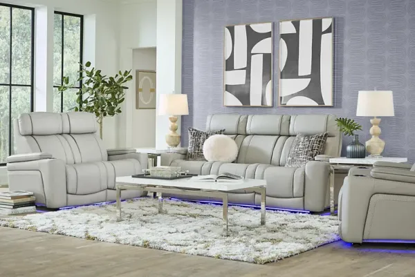 Haven Point Platinum 2 Pc Living Room with Dual Power Reclining Sofa