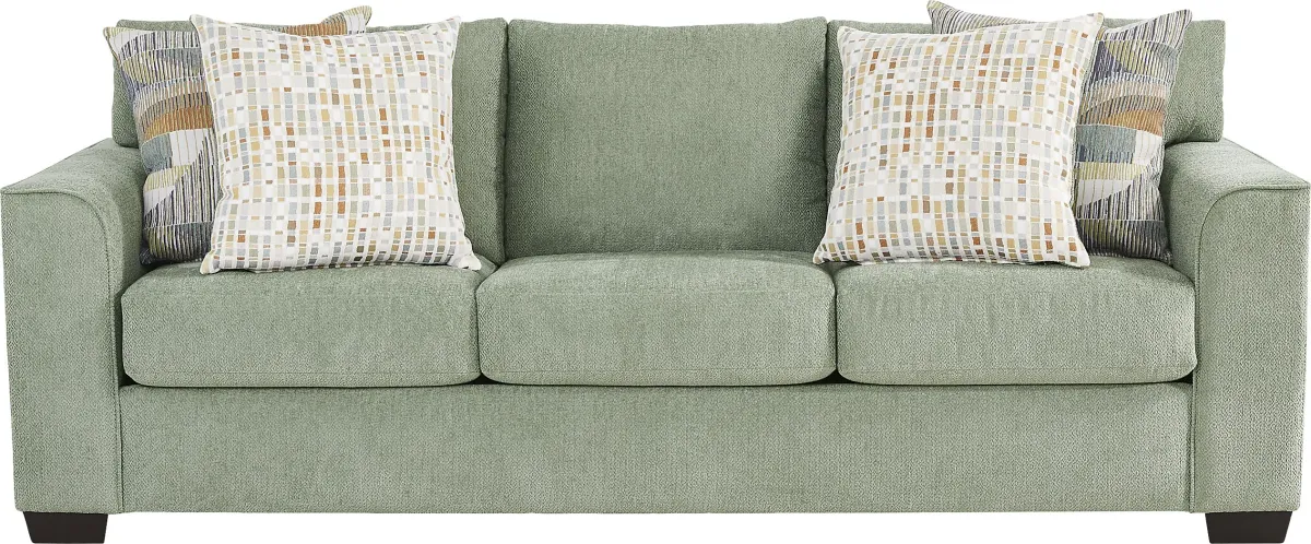 Delcrest Green 5 Pc Living Room
