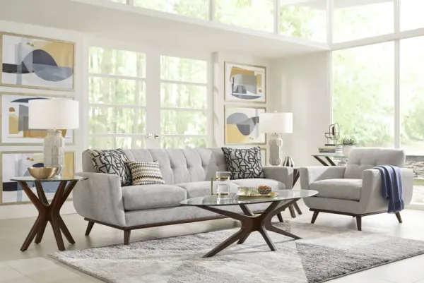 East Side Smoke 7 Pc Living Room