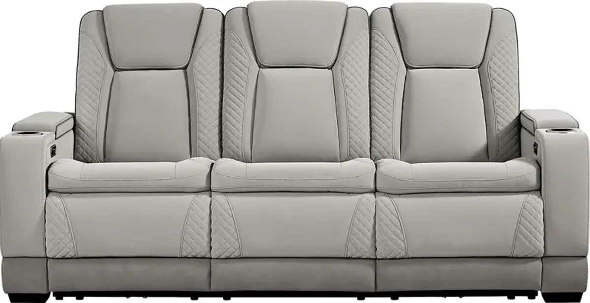 Donovan Park Gray 5 Pc Living Room with Dual Power Reclining Sofa