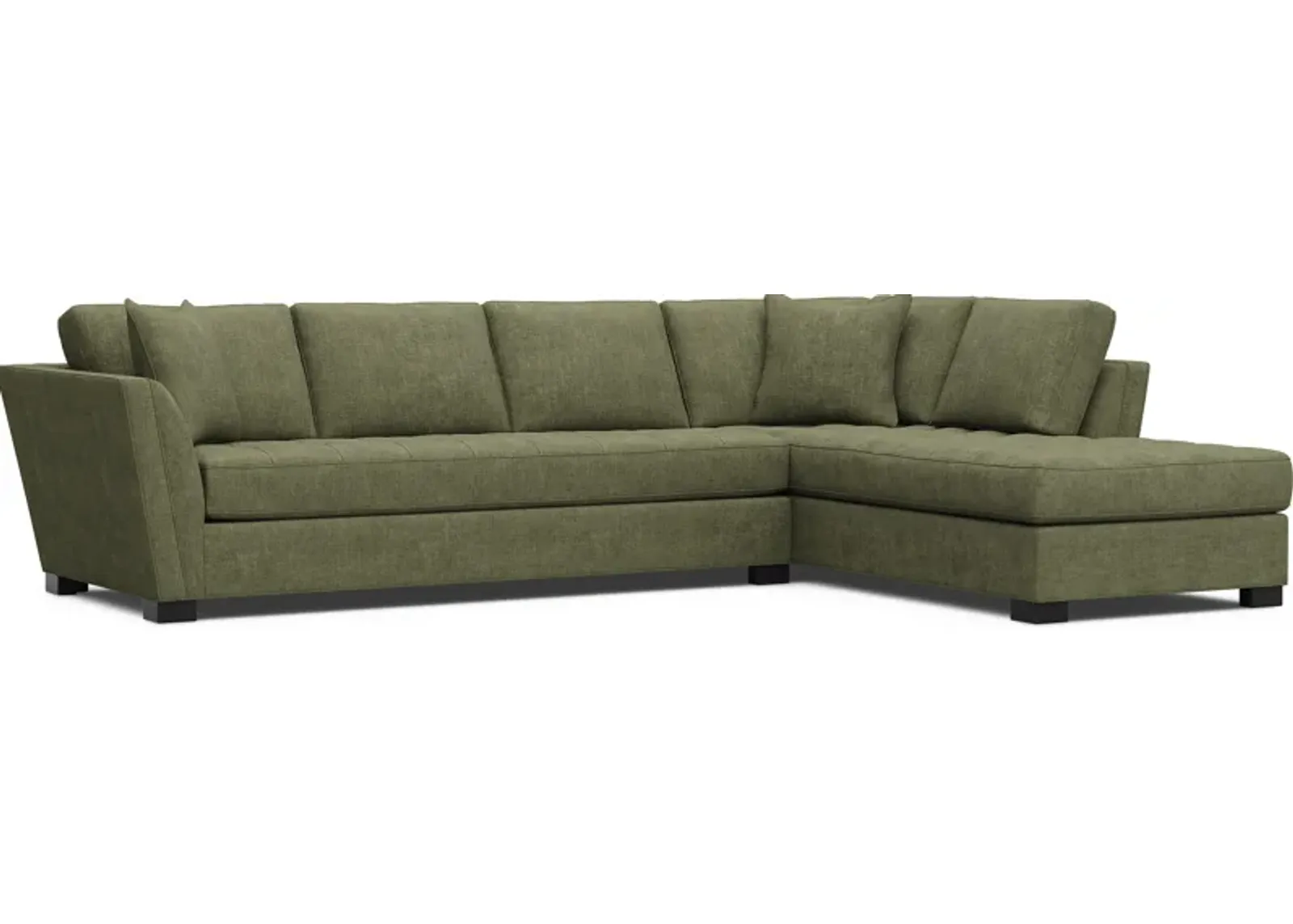 Calvin Heights Avocado Chenille 2 Pc XL Sectional