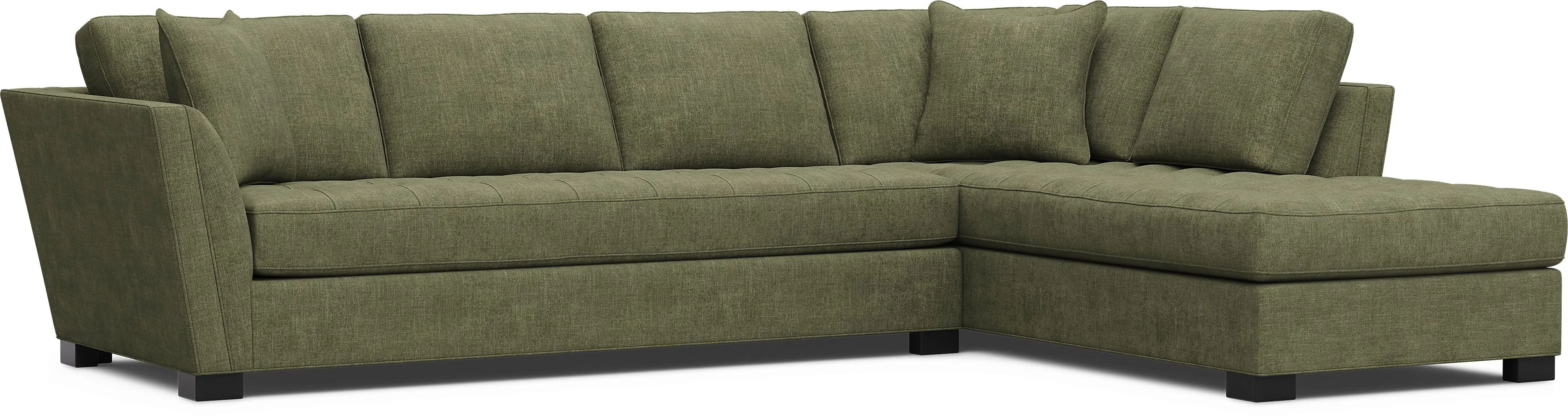 Calvin Heights Avocado Chenille 2 Pc XL Sectional