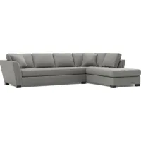 Calvin Heights Steel Microfiber 2 Pc XL Sectional