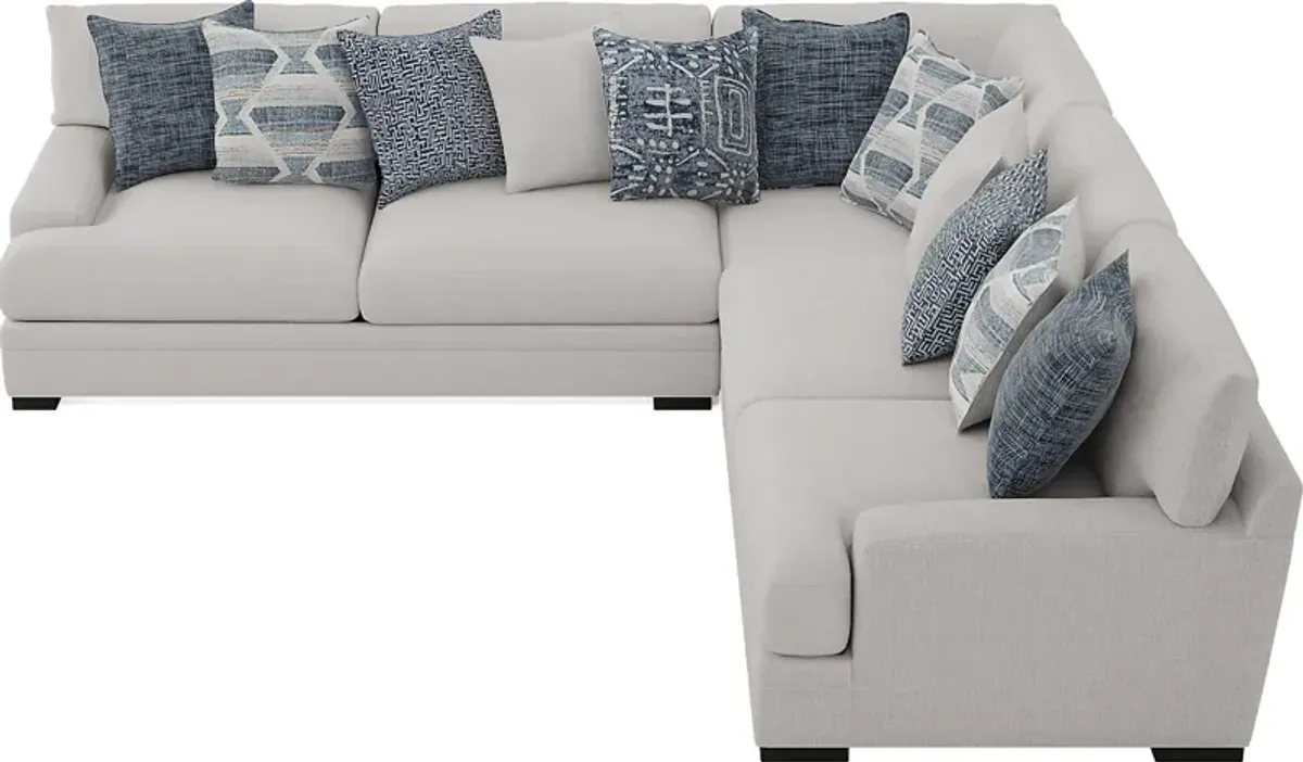 Bedford Park Ivory 5 Pc Sectional Living Room