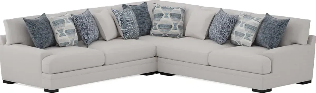 Bedford Park Ivory 5 Pc Sectional Living Room