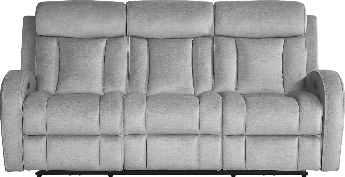 Copperfield Gray 6 Pc Living Room with Dual Power Reclining Sofa