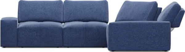Laney Blue 5 Pc Sectional