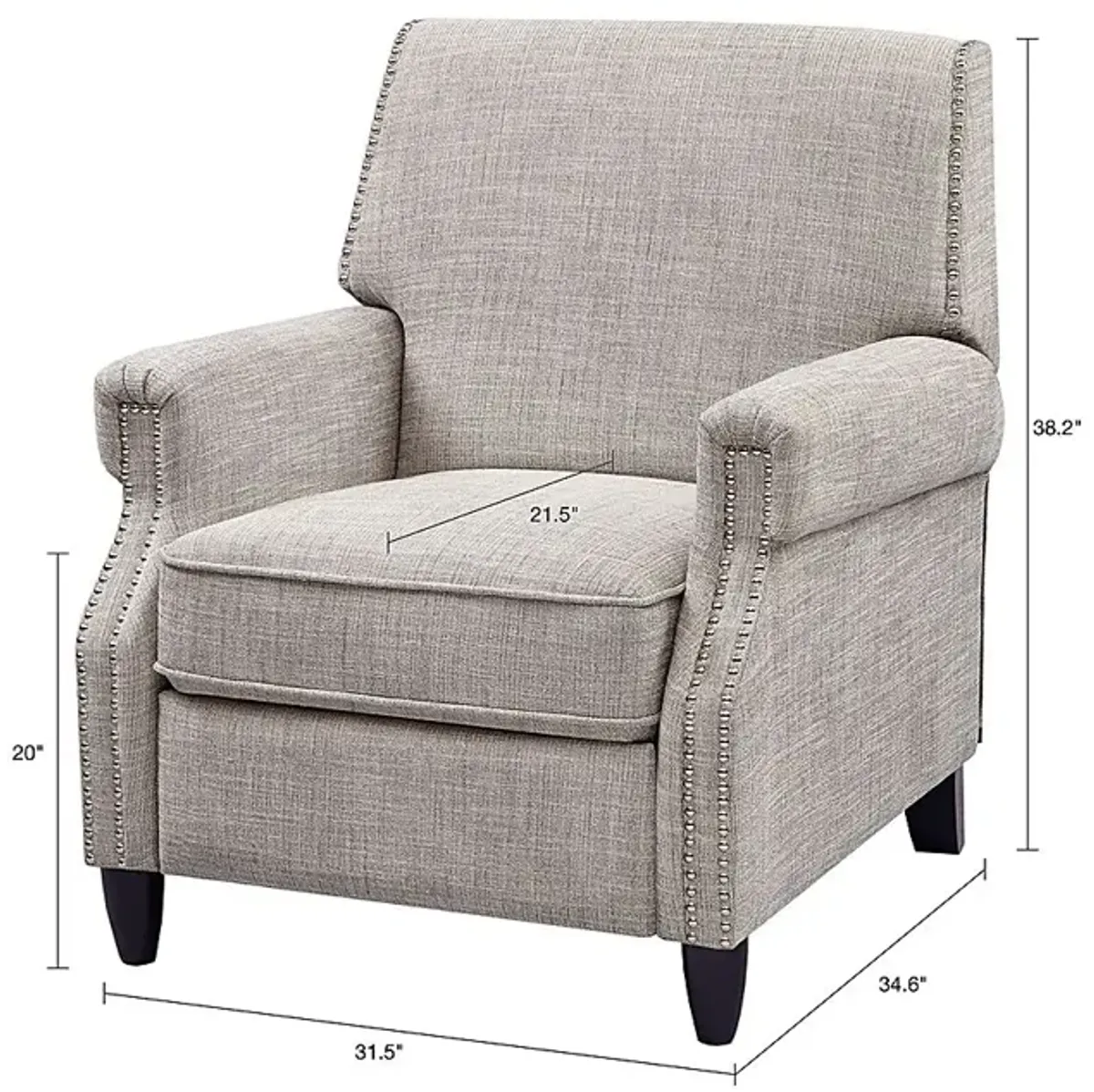 Ellon Sand Pushback Recliner