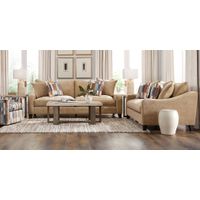 Cambria Gold 2 Pc Living Room