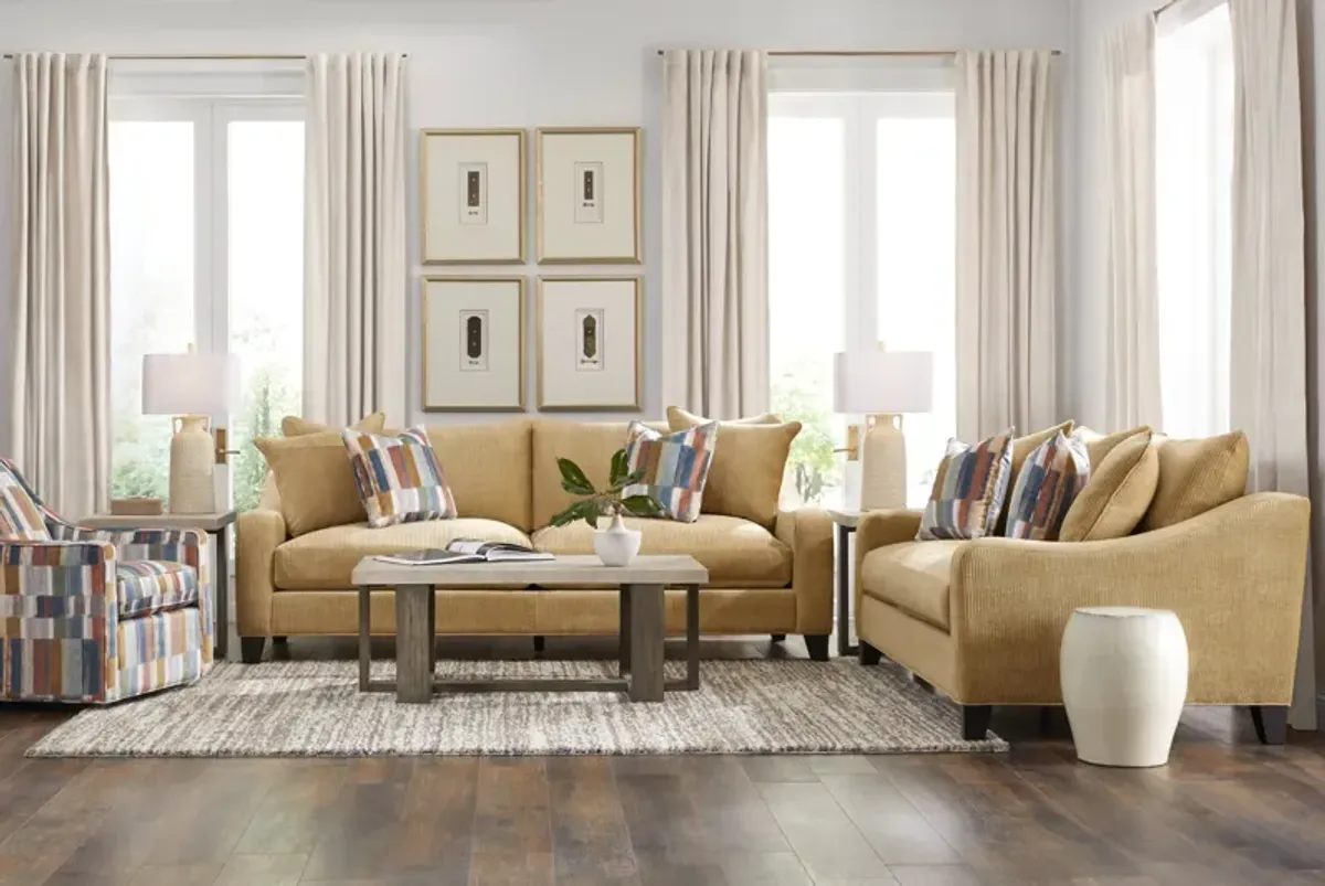 Cambria Gold 2 Pc Living Room