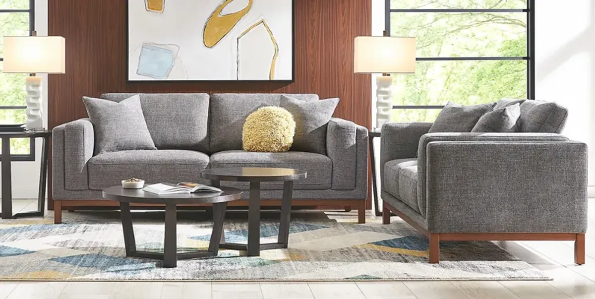 Brinkley Pewter 5 Pc Living Room