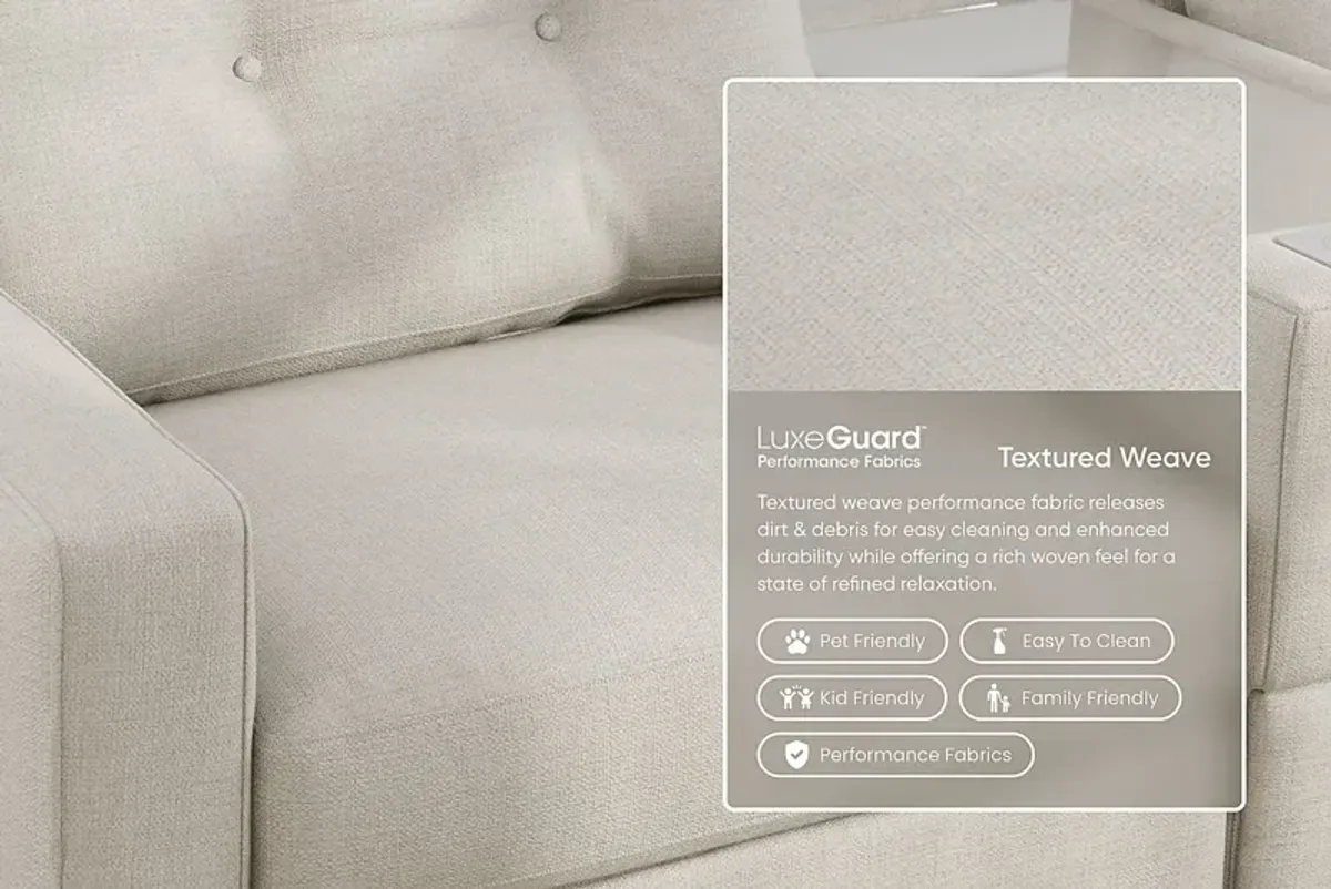 Off-White 8 Pc Power Reclining ModularOne