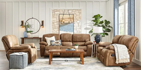 Alpen Ridge Silt 7 Pc Reclining Living Room