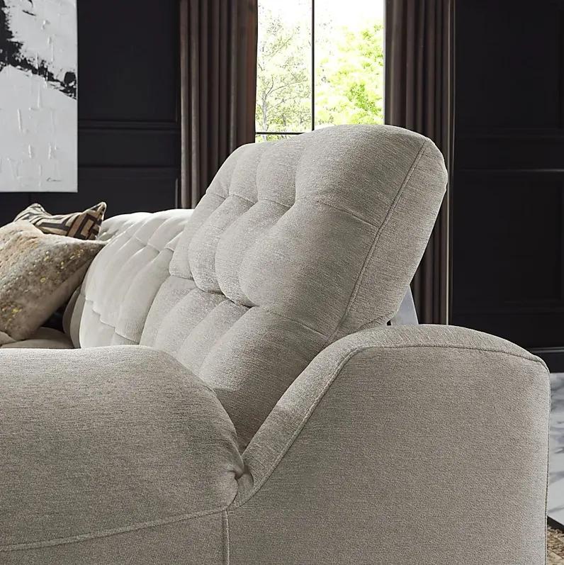 Ardelia Lane Light Gray 6 Pc Dual Power Reclining Sectional Living Room