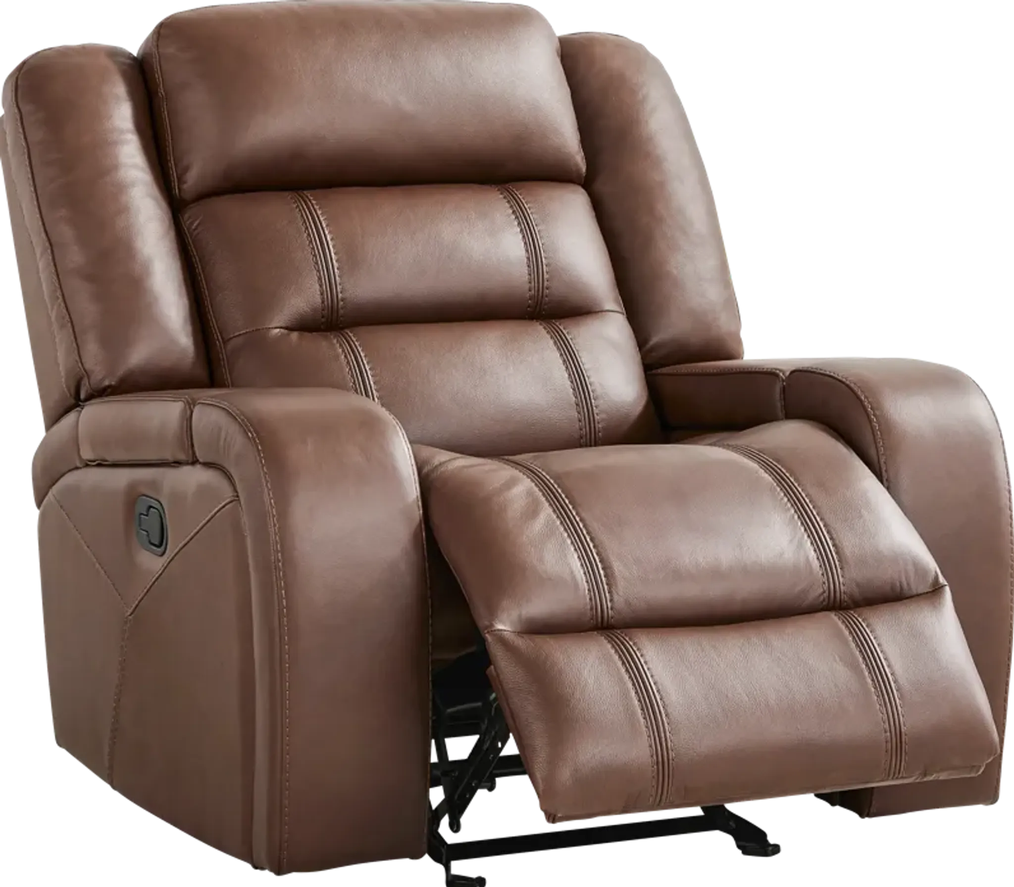 Denali Brown Leather 3 Pc Power Reclining Living Room | Furniture.com